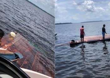 Barco naufraga com ventos fortes e dois desaparecem no Pará