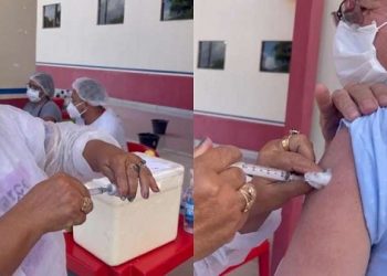 Vídeo: Enfermeira afirma que reutiliza agulha dez vezes durante aplicação de vacina em Altamira