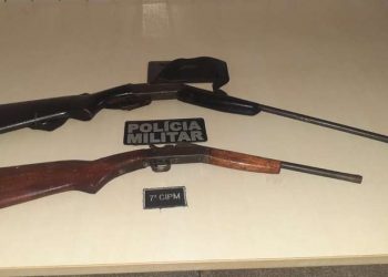 Policia apreende armas de fogo em Cachoeira da Serra, distrito de Altamira