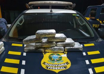 PRF apreende mais de 10 kg de Maconha durante fiscalização a ônibus, em Santarém/PA
