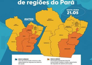 Pará mantém bandeiramento de risco das regiões do Estado