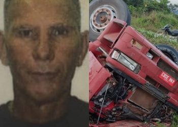 Motorista morre após carreta tombar em grave acidente na BR-163 no sudoeste do Pará