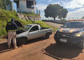 PRF apreende veículo adulterado, em Altamira/PA
