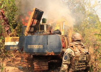 Operação identifica garimpos ilegais dentro de terra indígena no Pará. — Foto: Reprodução / PF