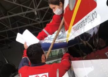 Bebê durante transferência aérea para Belém - (Reprodução)