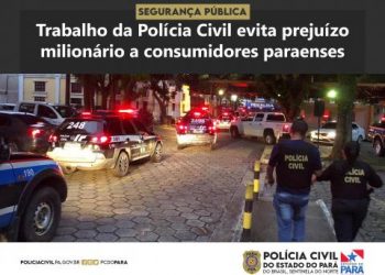 Trabalho da Polícia Civil evita prejuízo milionário a consumidores paraenses