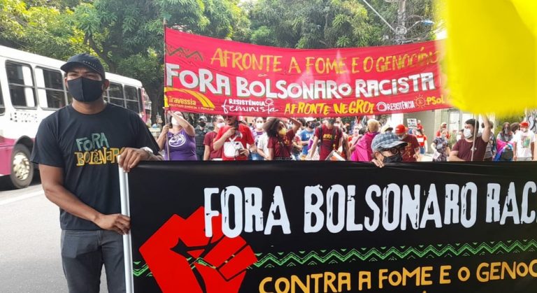 Protesto no Dia da Consciência Negra em Belém — Foto: Reginaldo Gonçalves/TV Liberal