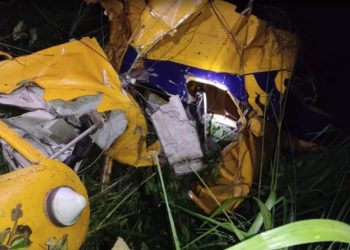 Avião agrícola caiu no Pará e duas pessoas morreram — Foto: Tv Liberal/Reprodução