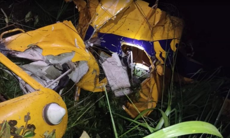 Avião agrícola caiu no Pará e duas pessoas morreram — Foto: Tv Liberal/Reprodução