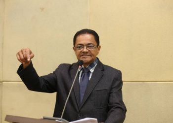 Vereador Miguel Gomes Filho, do PDT, na Câmara Municipal de Marabá — Foto: Reprodução