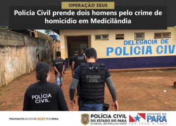 Polícia Civil prende dois homens pelo crime de homicídio em Medicilândia