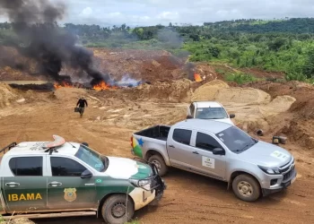 Os garimpeiros foram identificados e autuados — Foto: ICMBIO/Instituto Chico Mendes