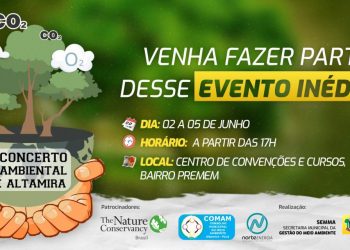 Em comemoração à semana mundial do meio ambiente, prefeitura vai realiza o I Concerto Ambiental de Altamira