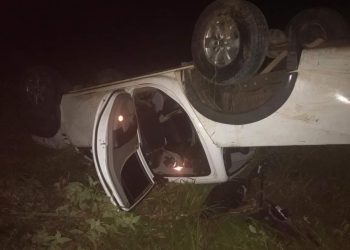 Carro derruba poste na PA-415 e deixa a cidade de Vitória do Xingu sem energia elétrica