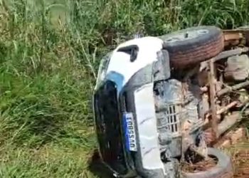 Empresário altamirense capota veículo na PA-415