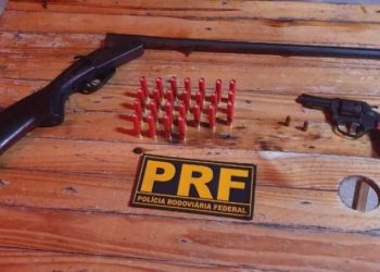 PRF prende homem por porte ilegal de arma de fogo na BR-163 em Santarém