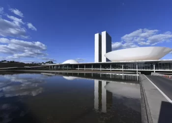 Fachada do Congresso Nacional, a sede das duas Casas do Poder Legislativo brasileiro — Foto: Jefferson Rudy/Agência Senado
