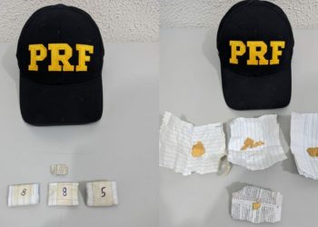 Material apreendido. (Foto: Reprodução/PRF)