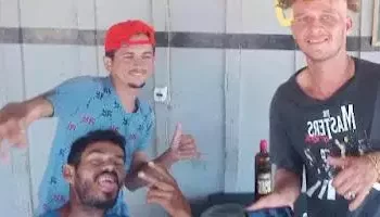 O trio identificado apenas pelos apelidos “Goiano”, “Lorão” e “Branquinho” é o principal suspeito da morte de "Mineiro". (Reprodução/ Blog do Júnior Ribeiro)