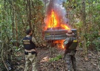 IBAMA e Polícia Federal realizam operação para combater garimpo dentro de unidade de conservação no Pará