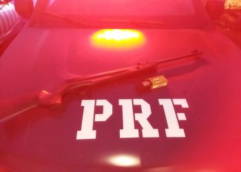 Espingarda Apreendida/Foto: Reprodução PRF