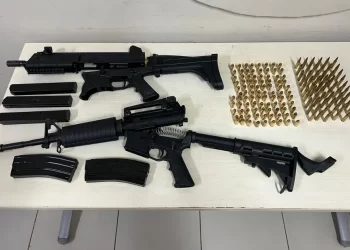 Fuzil, carabina, carregadores e munições foram apreendidas em Marituba — Foto: Polícia Civil/Pará