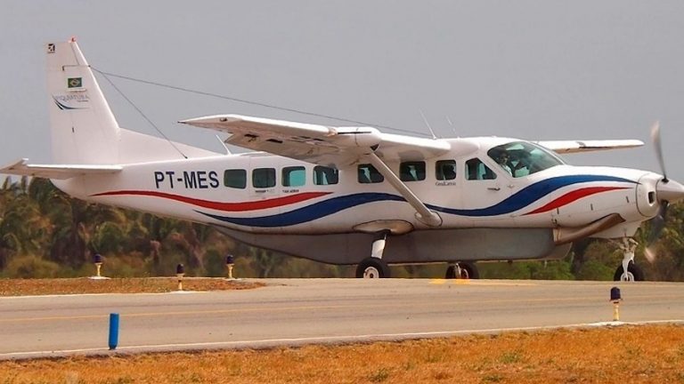 Modelo do avião PT - MES - Caravan que fez o pouso forçado | Reprodução