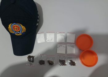 Material apreendido. Foto: Reprodução/PM