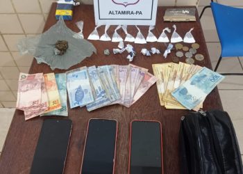 PM prende três pessoas por tráfico de drogas em Altamira