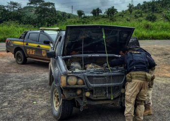 PRF apreende caminhonete adulterada, em Anapu/PA