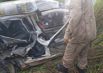 Uma pessoa morre e outras duas ficam feridas em um grave acidente na zona rural de Vitória do Xingu