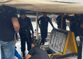 As investigações da polícia apontaram que a embarcação onde a droga estava vinha de Manaus, no Amazonas. (Reprodução / Semma Santarém)