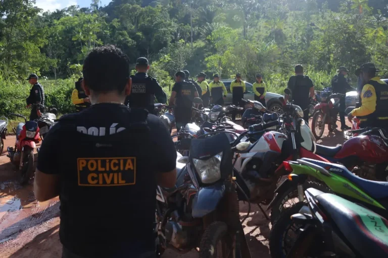 Operação integrada de forças de segurança e órgãos de trânsito — Foto: Polícia Civil / Divulgação