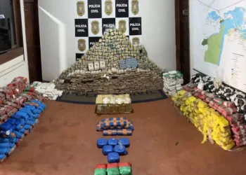 Foram apreendidos 1.120,9 quilos de cocaína e 539,5 quilos de skunk, conhecida como a ‘supermaconha’ (Divulgação / PCPA)