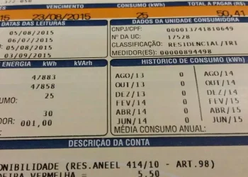 Conta de energia elétrica (Arquivo / Agência Brasil)