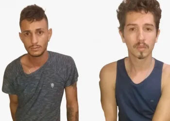 Bruno Silva de Moura e Kaio Vinícios de Castro Viana foram presos por tráfico de drogas em Santarém — Foto: Divulgação