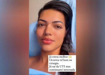 Imagem de vídeo divulgado nesta quarta, 22, no stories do Instagram da própria Anny Castelly