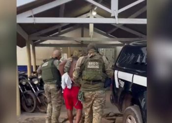 Uma operação da Polícia Civil resultou nas prisões de dois homens e de uma mulher, nos municípios paraenses de Ourilândia do Norte e Redenção. Segundo os policiais, eles são investigados por envolvimento em assalto a banco no Pará (Reprodução/Polícia Civil)