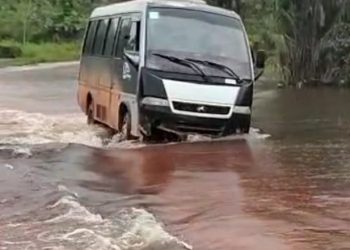 Depois de fortes chuvas, o Rio Ituna transborda nos municípios de Altamira e Senador José Porfírio, na região sudoeste do Estado