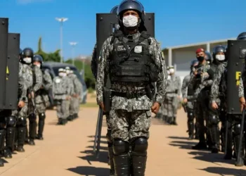 Agentes da Força Nacional de Segurança Pública. — Foto: Divulgação/MJSP