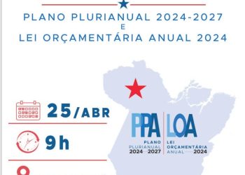 Altamira sediará sétima audiência pública do PPA e LOA