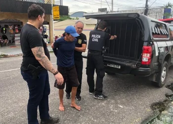 Filho suspeito de agredir a mãe é preso no Pará. — Foto: Divulgação/PC