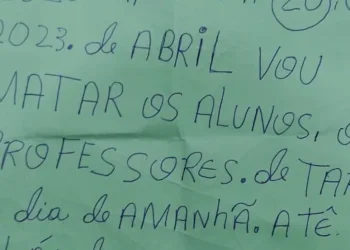 A frases de ameaças assustou professores e alunos — Foto: Divulgação/ Rede Sociais