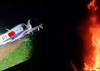 Avião é destruído e dois são presos na Terra Yanomami