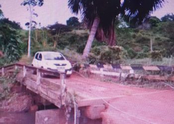 Comunidade de Altamira teme que ponte e estrada desabem por conta da chuva