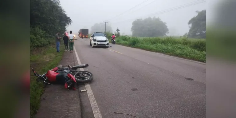 O Corpo de Bombeiros constatou a morte de motociclista ainda no local do acidente. (Reprodução / Redes sociais)
