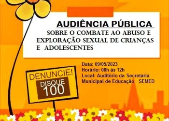 Audiência Pública em Altamira debaterá sobre violência sexual de crianças e adolescentes