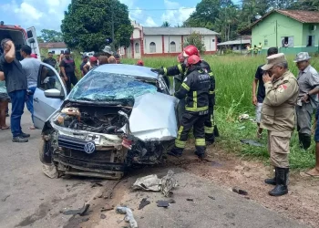 Sinistro de trânsito registrado nesta terça, 09 (Divulgação PRF)