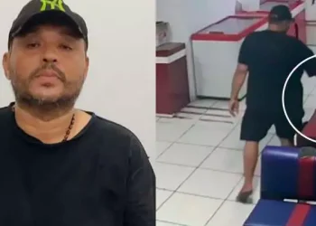 Júlio César foi apresentado na 16° Seccional de Polícia Civil de Santarém. (Reprodução de O Impacto)