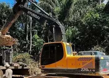 A apreensão dos materiais que seriam utilizados na extração ilegal de minérios em um garimpo aconteceu na última terça-feira (6) (Divulgação / Agência Pará)